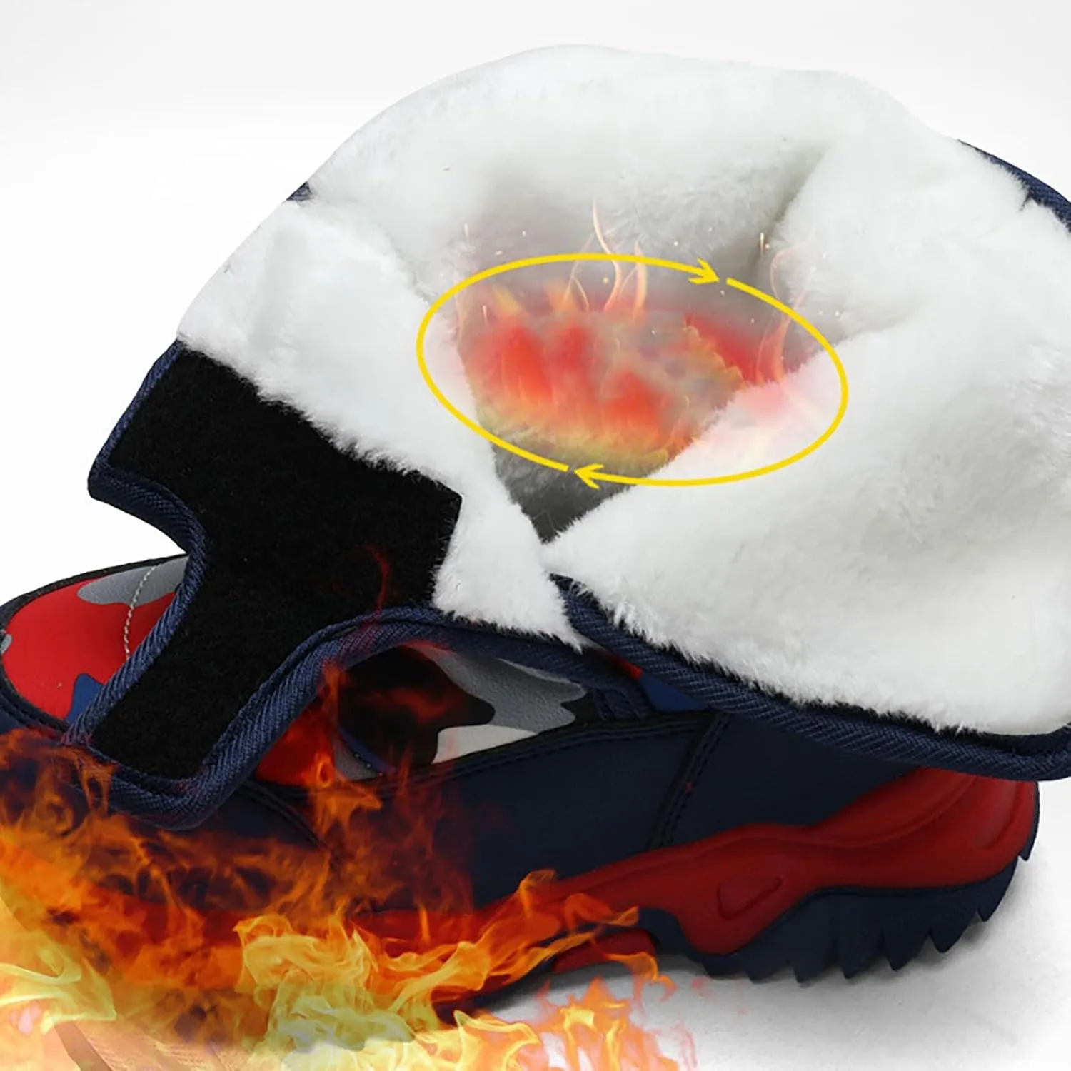 Girls Boys Snow Boots Outdoor Warm Comfortable Non Slip Mid Calf Padded Small Big Kids Plush Lined Winter Shoes