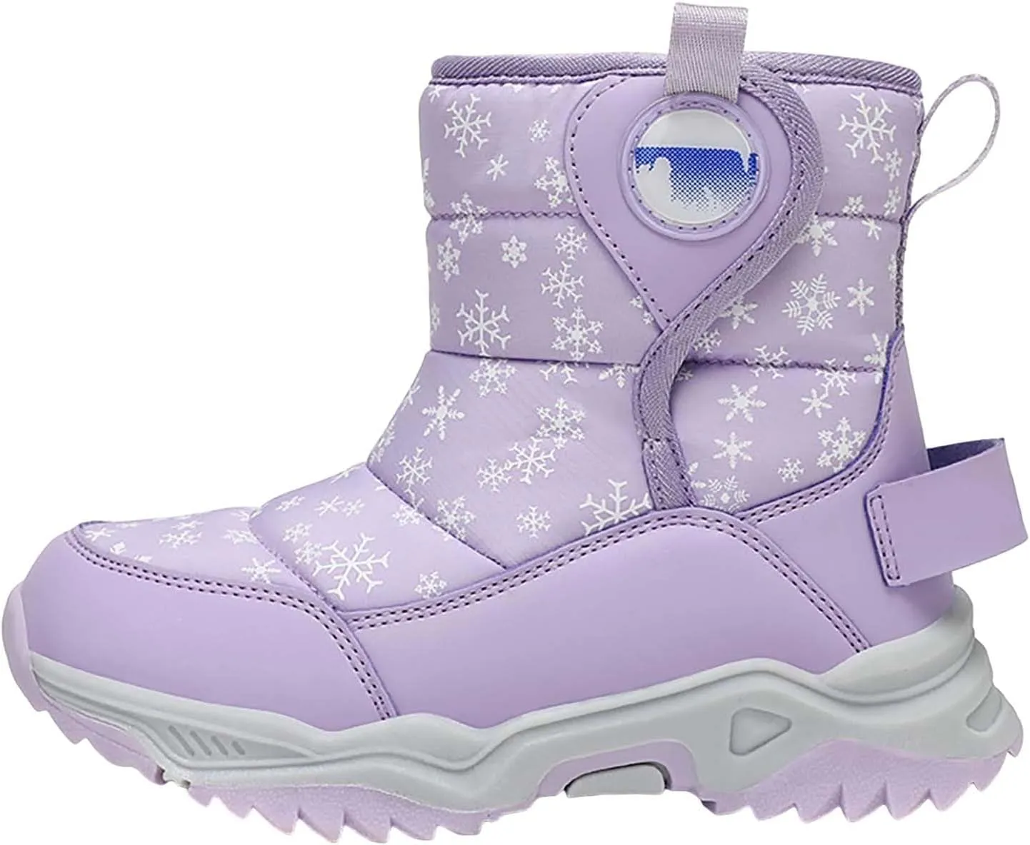 Girls Boys Snow Boots Outdoor Warm Comfortable Non Slip Mid Calf Padded Small Big Kids Winter Girls Knee High Snow Boots