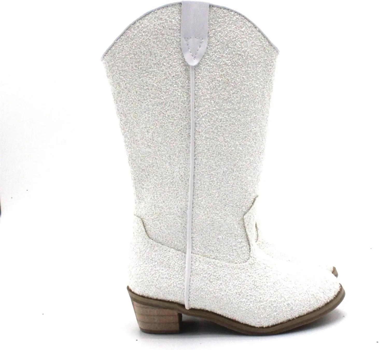 Girls Cowboy Western Boots Knee Length Sequins Fashion Riding Shoes Kids Mid Calf Low Heel Toddler Short Boots for Girls