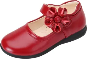 Girls Dress Shoes Toddler Girls School Uniform Shoes Mary Jane Flower Girl Ballet Flats for Princess Dress up Shoes