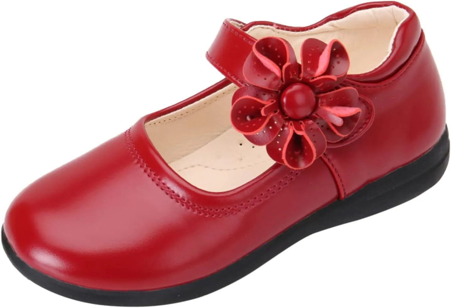 Girls Dress Shoes Toddler Girls School Uniform Shoes Mary Jane Flower Girl Ballet Flats for Princess Dress up Shoes