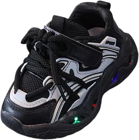 Girls Light Up Walking Shoes Boys Sneakers Boys Tennis Shoes Boys Kids Sneakers Mesh Breathable Running Shoes
