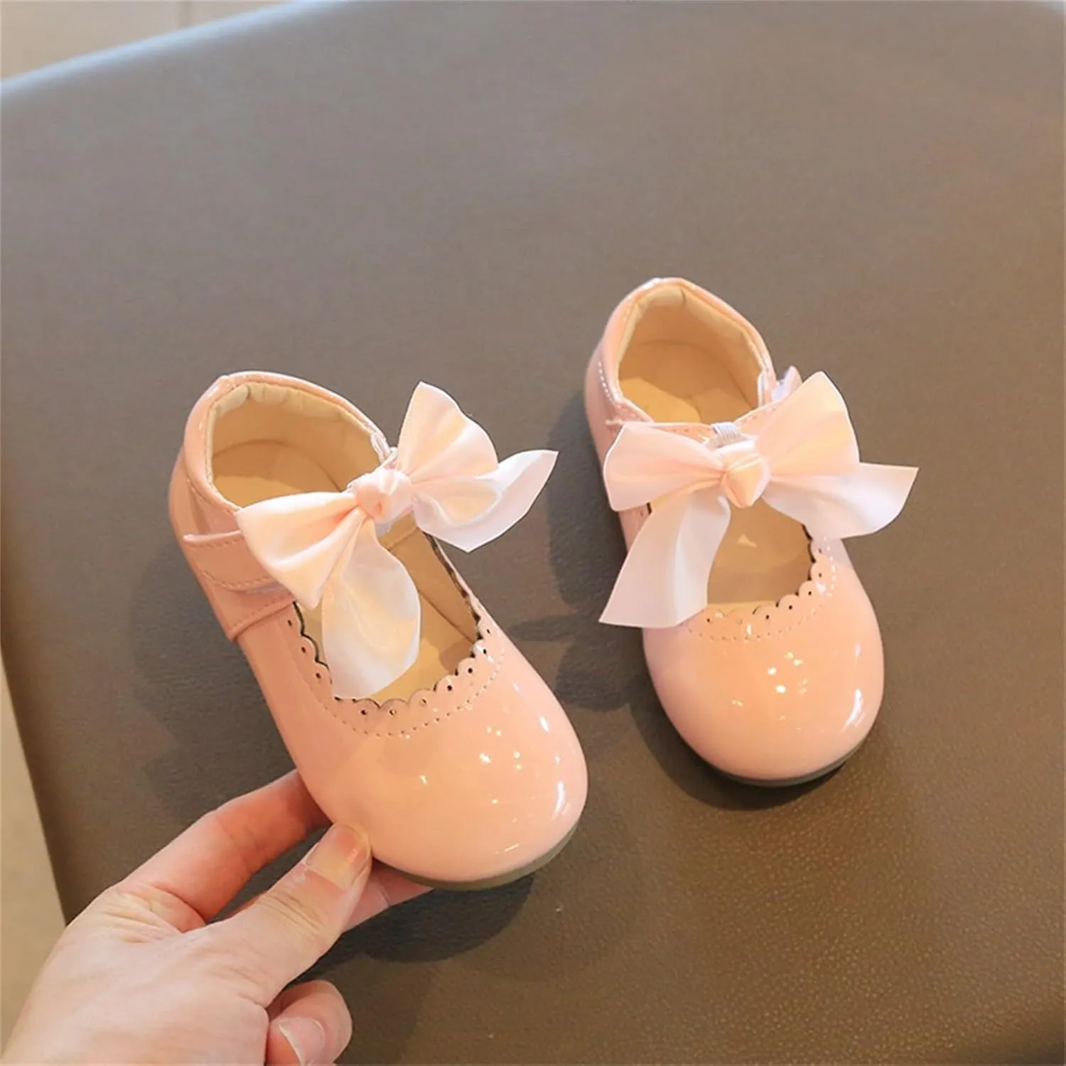 Girls Mary Jane Dress Shoes Cute Ballet ?lats Princess Flower Hook Loop Walking Sandals for Toddler/Little Kid