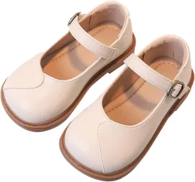 Girls Mary Jane Shoes for Wedding Party Flower Girl School Dress Shoes Low Heel Flats for Big Kids