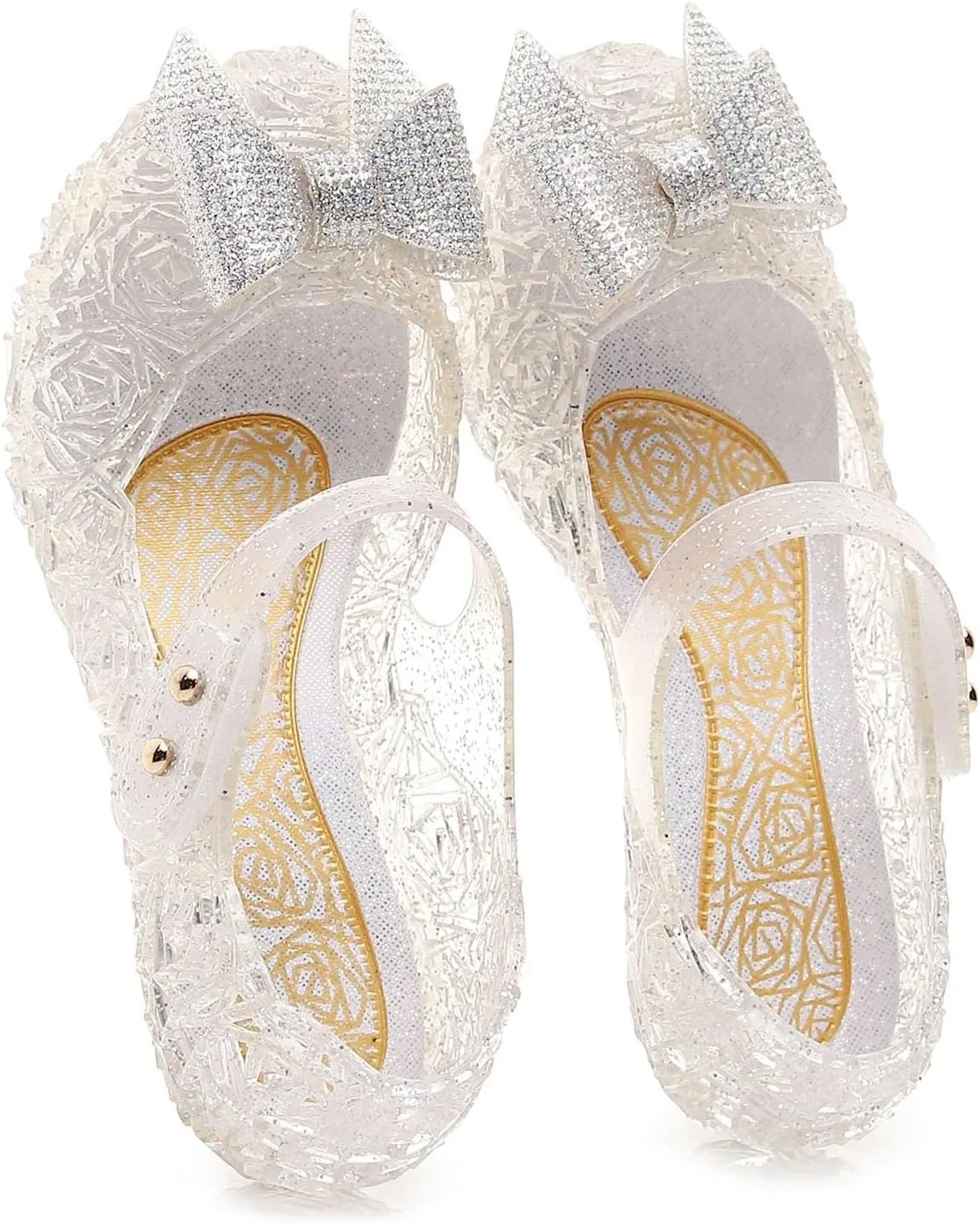 Girls Sandals Party Shoes Girls Sandals Fashion New Pattern Cute Bow Decoration Soft Sole Comfortable Hook Loop Shoes