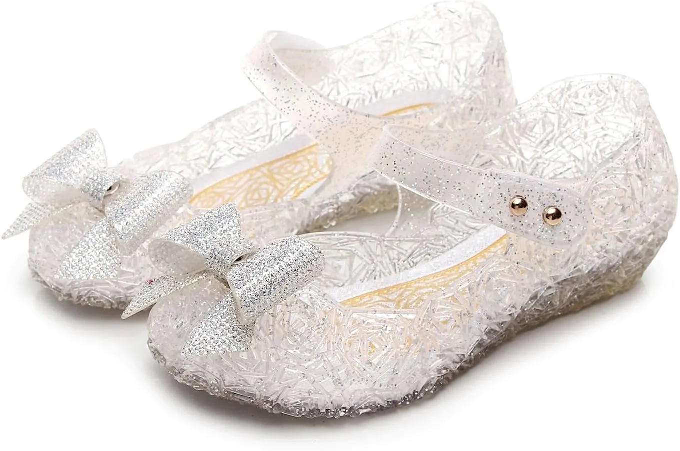 Girls Sandals Party Shoes Girls Sandals Fashion New Pattern Cute Bow Decoration Soft Sole Comfortable Hook Loop Shoes