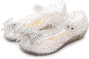 Girls Sandals Party Shoes Girls Sandals Fashion New Pattern Cute Bow Decoration Soft Sole Comfortable Hook Loop Shoes
