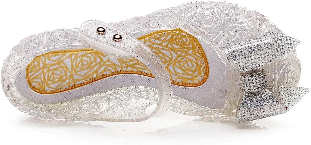 Girls Sandals Party Shoes Girls Sandals Fashion New Pattern Cute Bow Decoration Soft Sole Comfortable Hook Loop Shoes