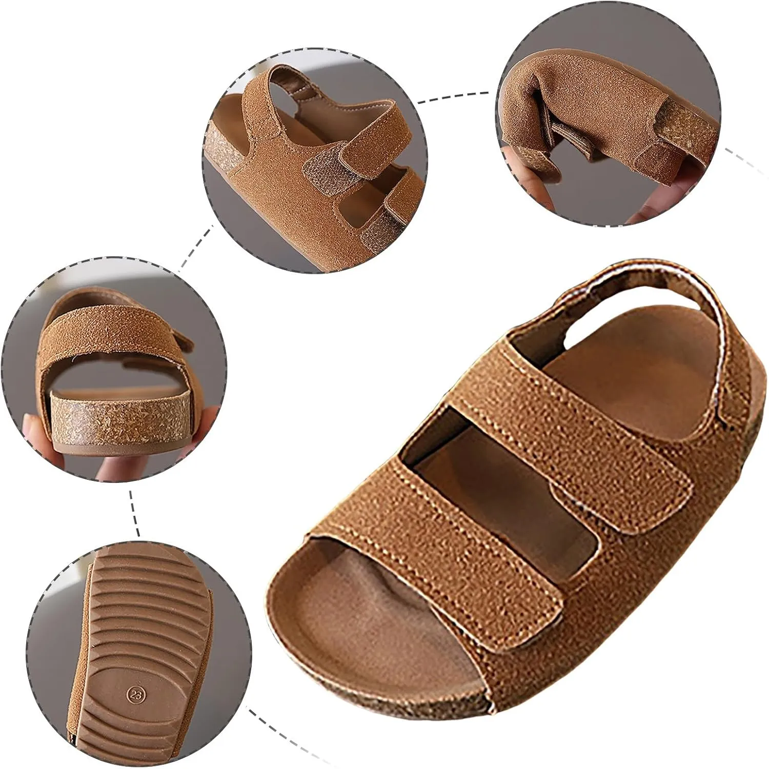 Girls Shoes Comfortable Soft Sole Sandals Fashionable Open Toe Beach Sandals Girls Samdals Flower Girl