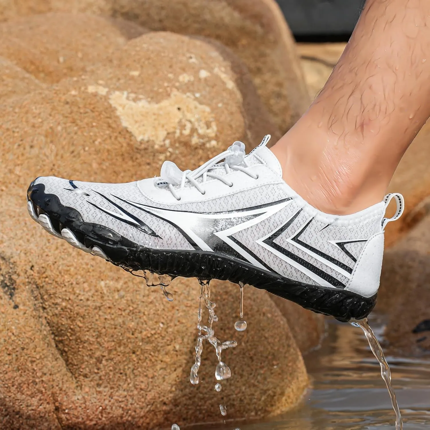Grounded Footwear Barefoot Shoes for Women&Men Breathable Quick Dry Shoe Athletic Hiking Water Shoes Healthy & Non-Slip Barefoot Sneaker Casual Workout Running Sneaker (Unisex)