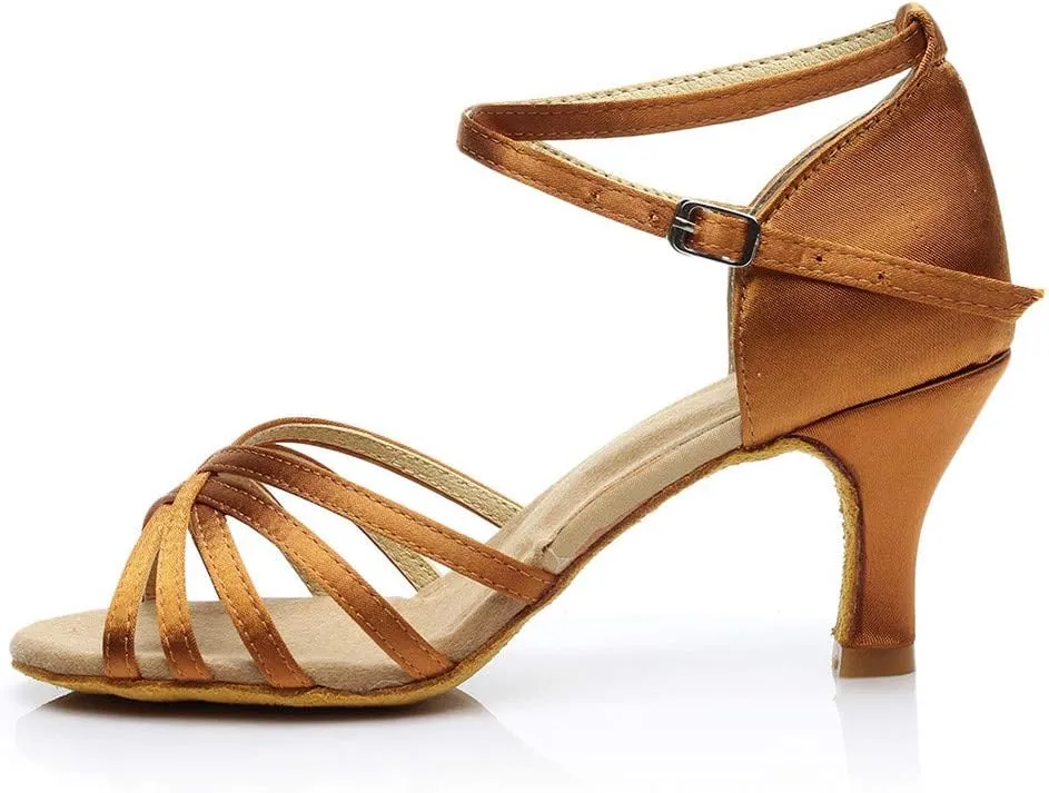 Heeled Sandals for Women Women's Open Toe Heeled Sandals Silver Heels Womens Chunk Low Heel Pump Sandal