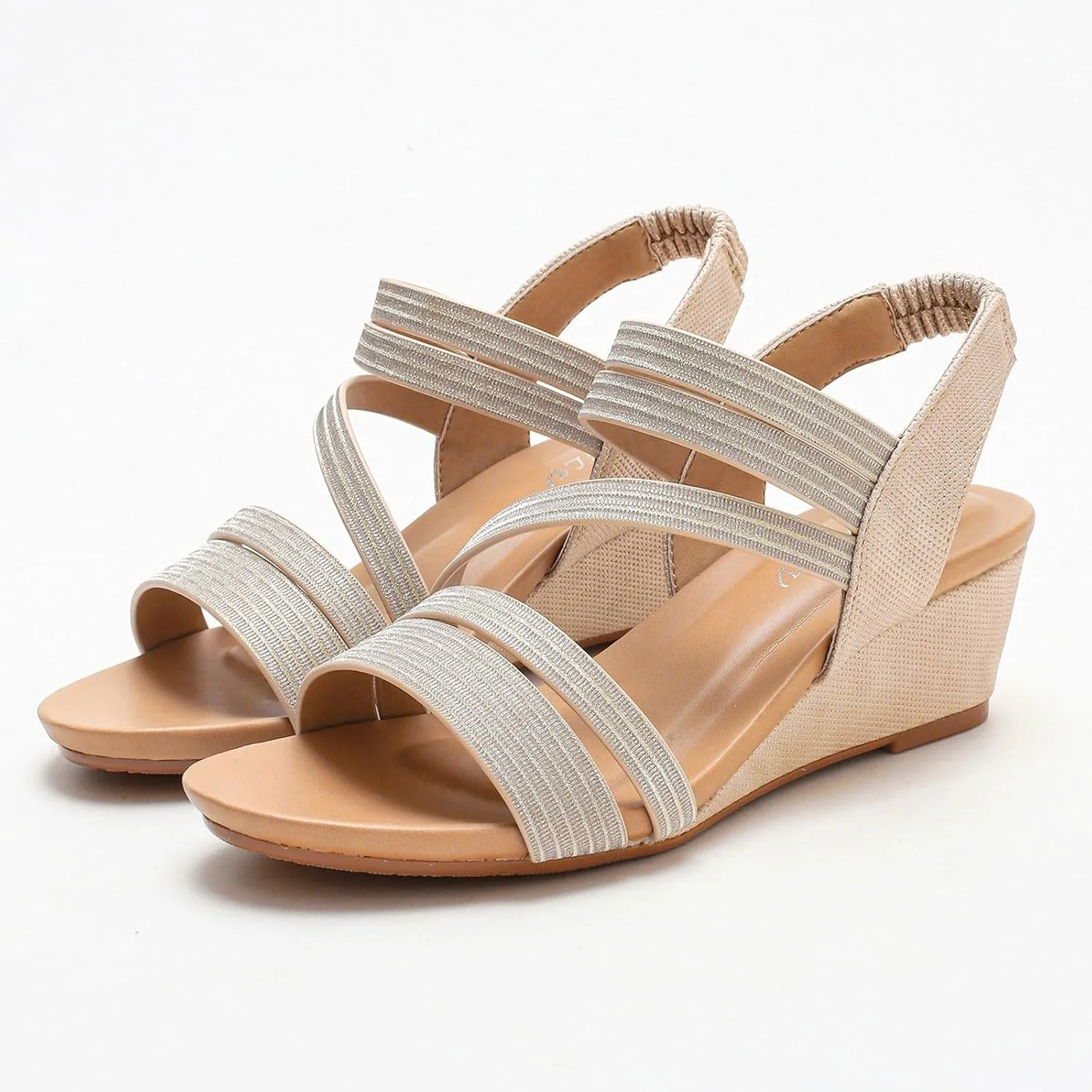 Heels for Women Dressy Stylish Heeled Sandals for Party Prom Wedding Gold Heel Women's Open Toe Heeled Sandals