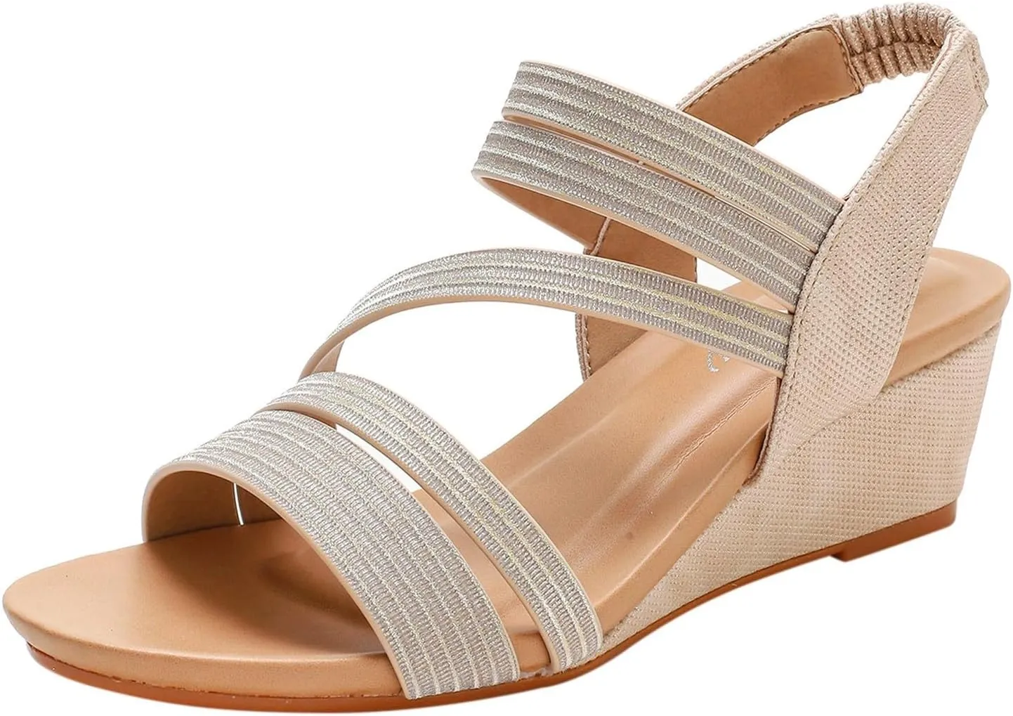 Heels for Women Dressy Stylish Heeled Sandals for Party Prom Wedding Gold Heel Women's Open Toe Heeled Sandals