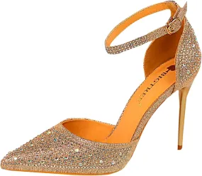 High Heels Pumps Pointed Toe Wedding Shoes Sexy Blingbling Luxury Heels Shoes for Women