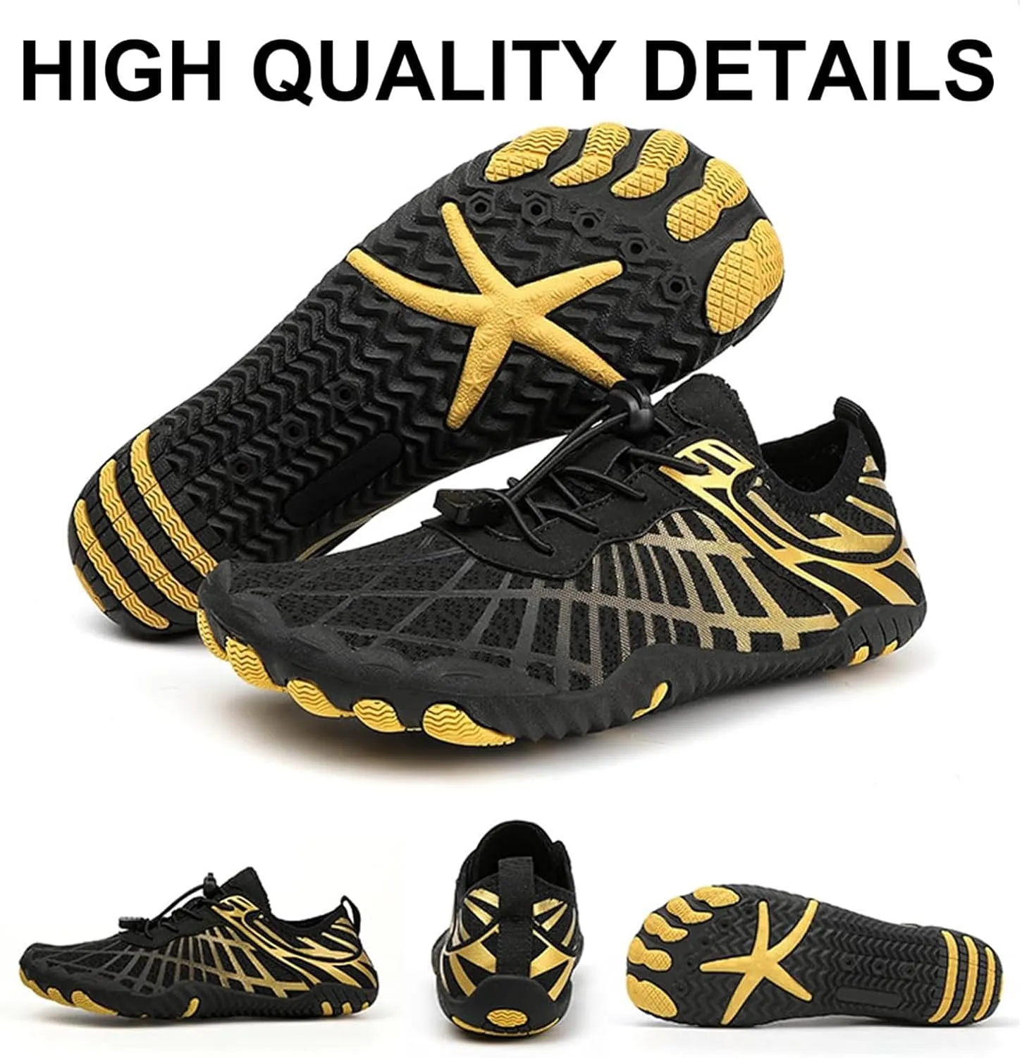 Hike Barefoot Shoes for Women Men Quick-Dry Slip-On Water Shoes Breathable Knit Athletic Footwear Aqua Yoga Socks for Swimming Hiking Sport Shoe