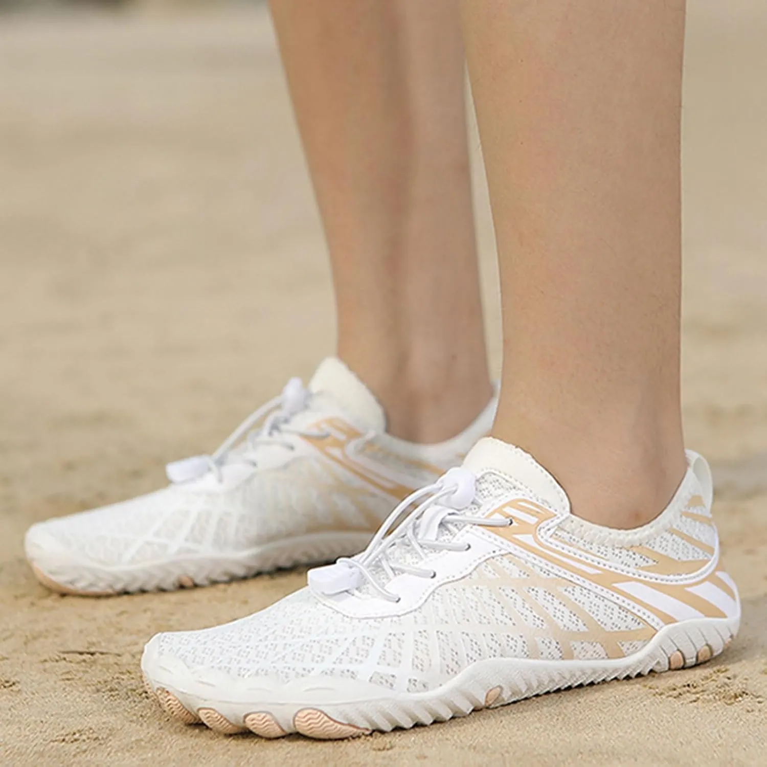 Hike Barefoot Shoes for Women Men Quick-Dry Slip-On Water Shoes Breathable Knit Athletic Footwear Aqua Yoga Socks for Swimming Hiking Sport Shoe