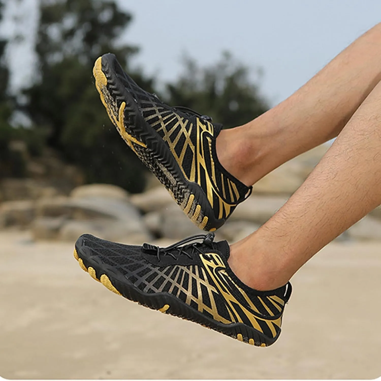 Hike Barefoot Shoes for Women Men Quick-Dry Slip-On Water Shoes Breathable Knit Athletic Footwear Aqua Yoga Socks for Swimming Hiking Sport Shoe