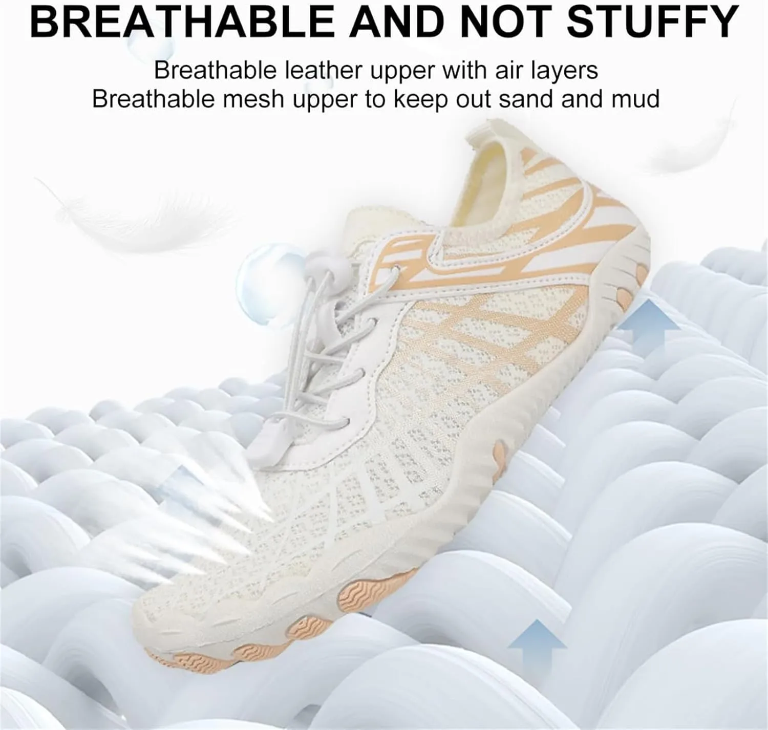 Hike Barefoot Shoes for Women Men Quick-Dry Slip-On Water Shoes Breathable Knit Athletic Footwear Aqua Yoga Socks for Swimming Hiking Sport Shoe
