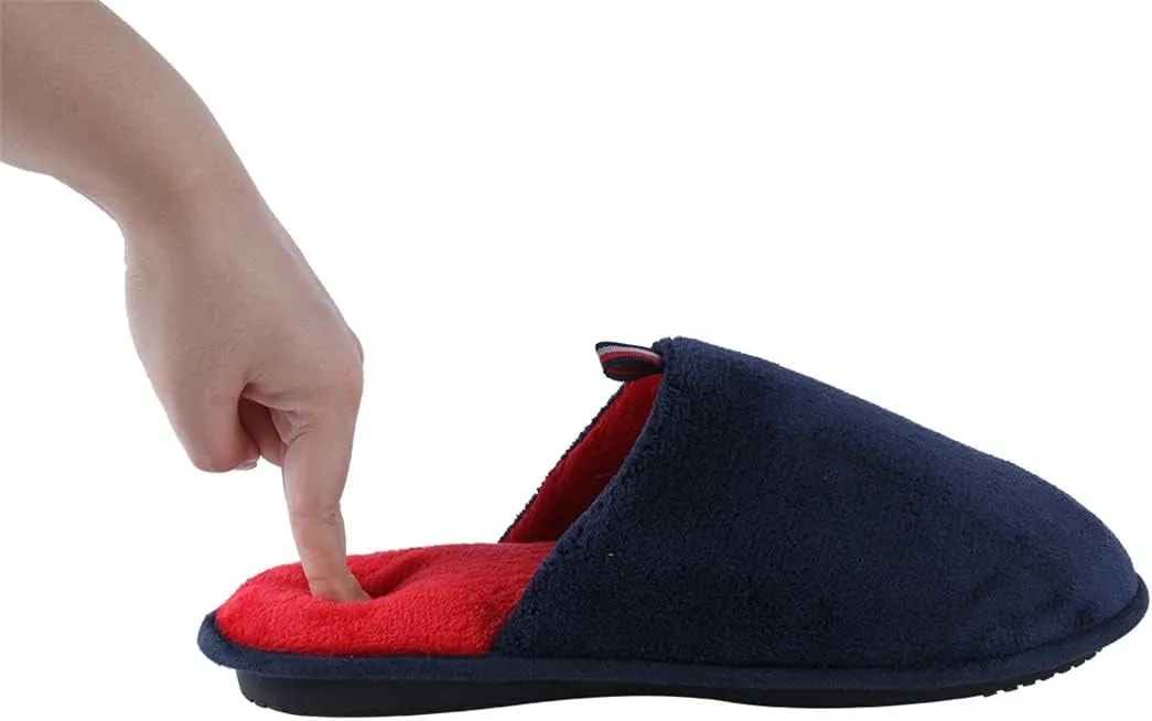 Home Slipper Men's House Slippers Non Slip Warm Memory Foam Bedroom Shoes Plush Lined Slip On Cozy Slippers