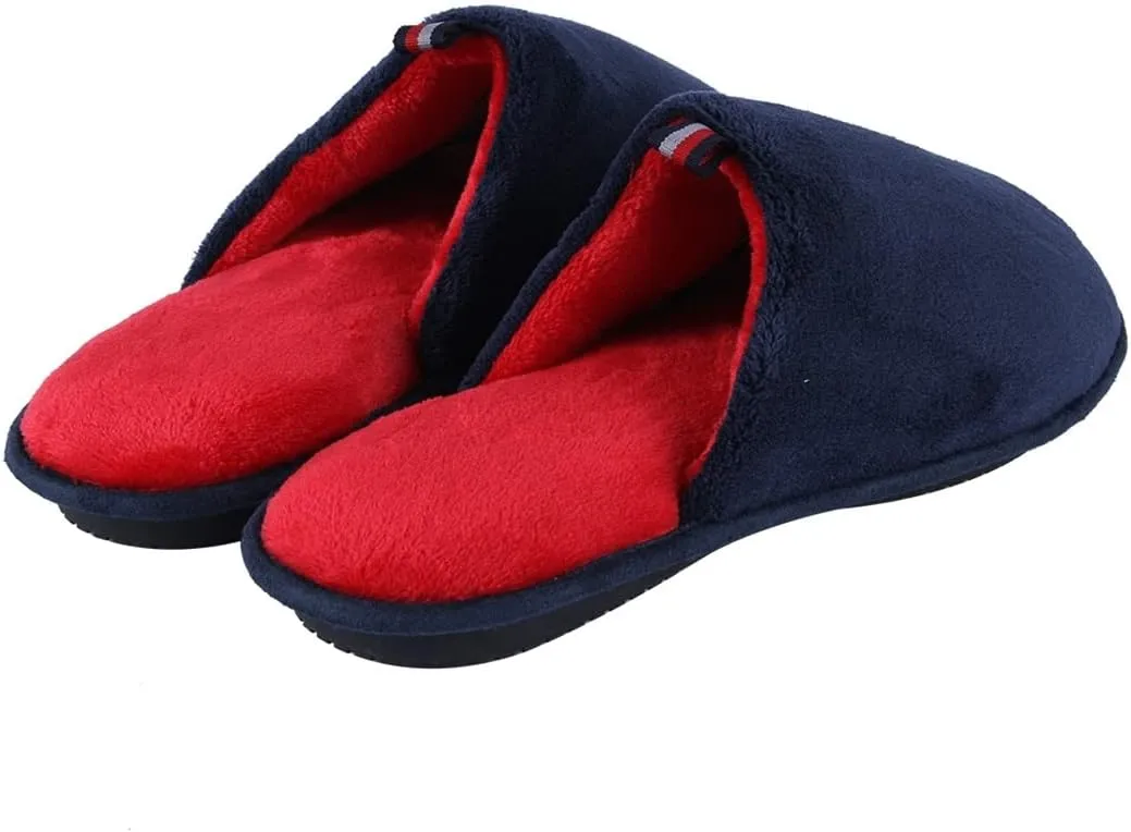 Home Slipper Men's House Slippers Non Slip Warm Memory Foam Bedroom Shoes Plush Lined Slip On Cozy Slippers