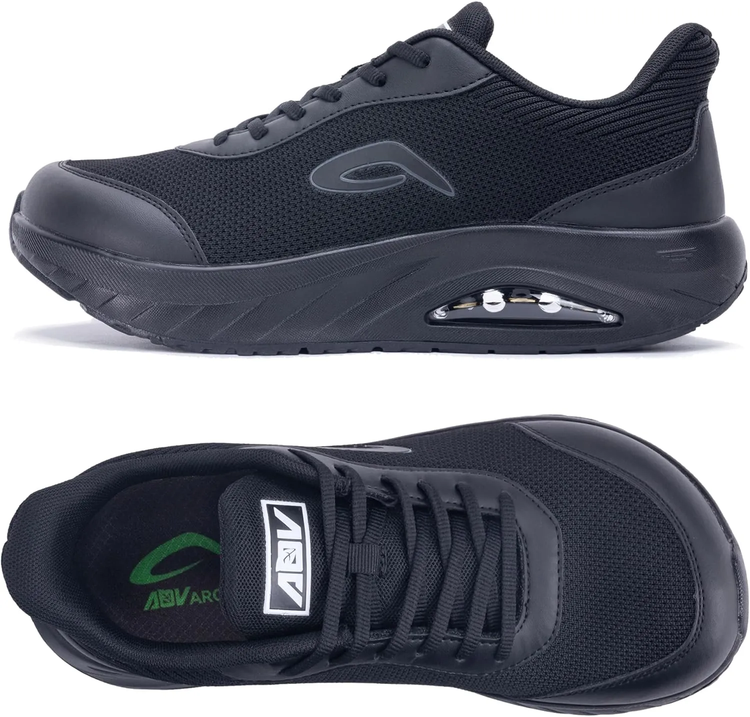 IIV Wide Toe Box Shoes for Men | Arch Support Walking Tennis Sneakers | Orthotic Shoes for Bunions, Plantar Fasciitis, Standing All Day