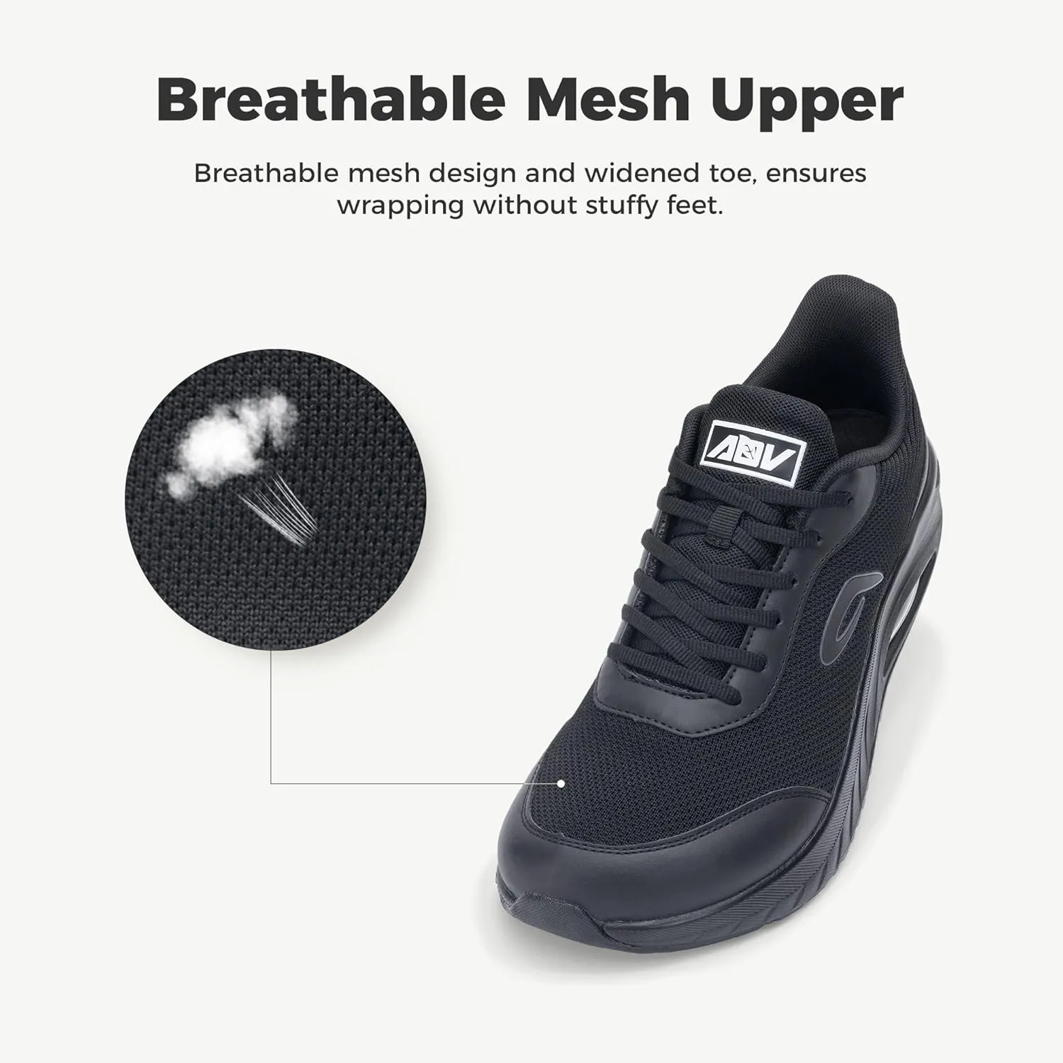IIV Wide Toe Box Shoes for Men | Arch Support Walking Tennis Sneakers | Orthotic Shoes for Bunions, Plantar Fasciitis, Standing All Day