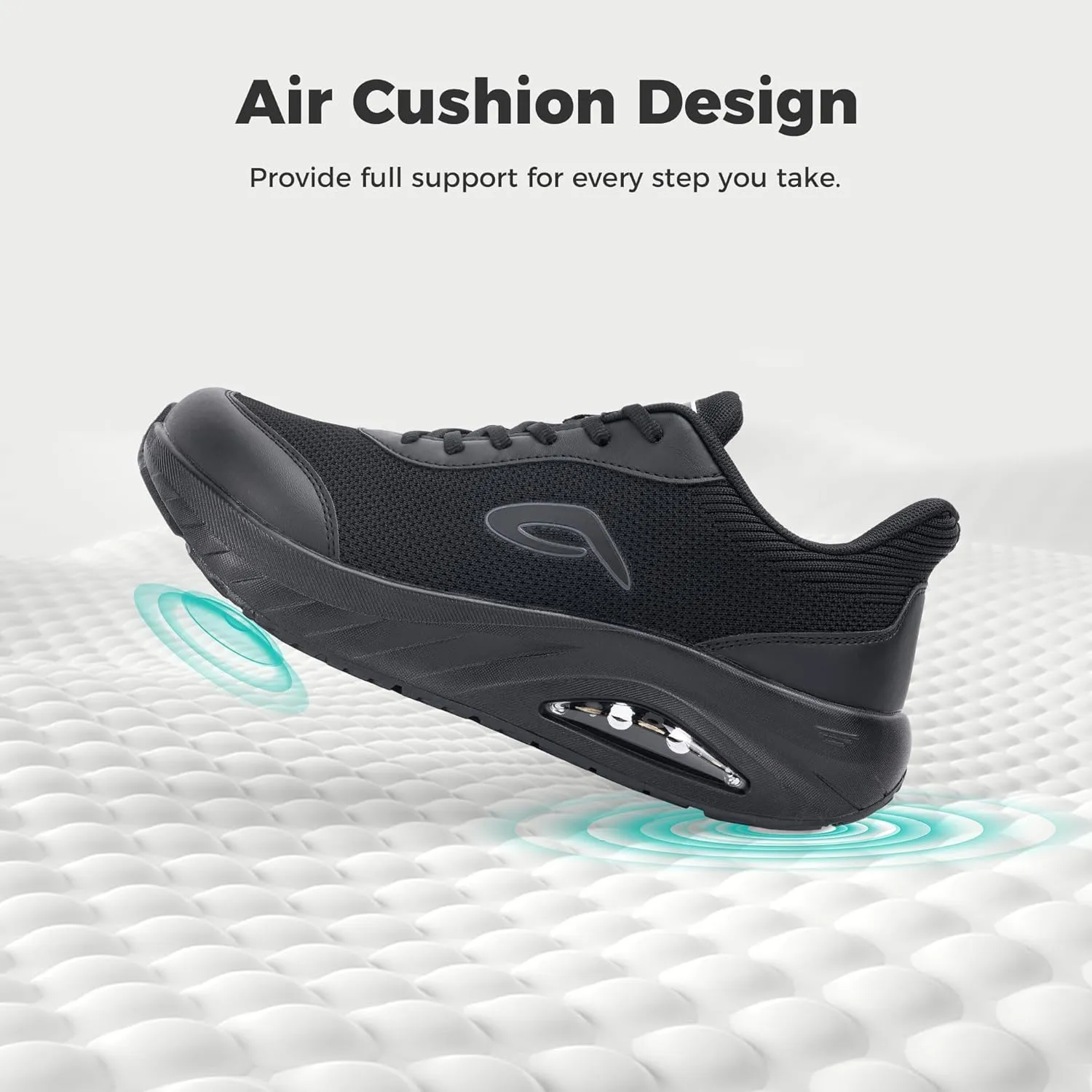 IIV Wide Toe Box Shoes for Men | Arch Support Walking Tennis Sneakers | Orthotic Shoes for Bunions, Plantar Fasciitis, Standing All Day