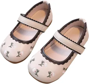 Infant Baby Girls Mary Jane Flat Princess Non-Slip Cute Wedding Dress Shoes Toddler Fashion Leather Soft Shoes