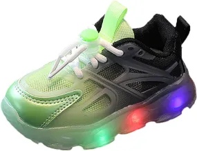 Infant Light Up Shoes Toddler Boys Girls LED Lightweight Mesh Walking Shoes Children Kids Breathable Tennis Shoes