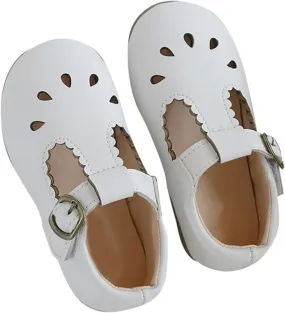 Infant Mary Jane Dress Closed Toe Flat Toddler Little Girl Ballet Party School niform T-Strap Princess Shoe