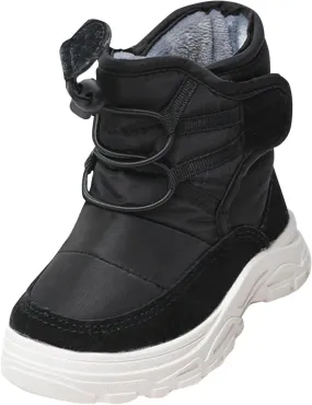 Insulated Snow Shoes For Boy Winter Non Slip Walking Shoes Plush Lined Hiking Boots Waterproof Slip On Shoes
