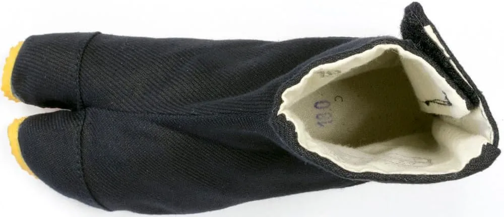 Japanese Kids Tabi Shoes 5 Clips Black