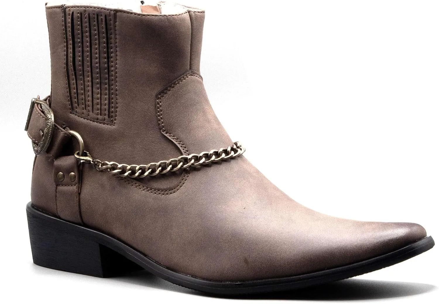 Jazam Men's 40126 Leather Lined Tall Western Style Cowboy Dress Boots