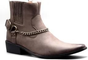 Jazam Men's 40126 Leather Lined Tall Western Style Cowboy Dress Boots