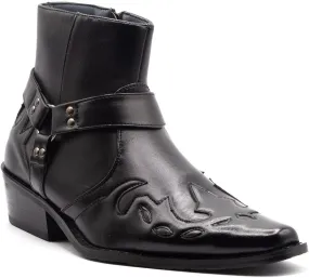 Jazam Men's 40126 Leather Lined Tall Western Style Cowboy Dress Boots