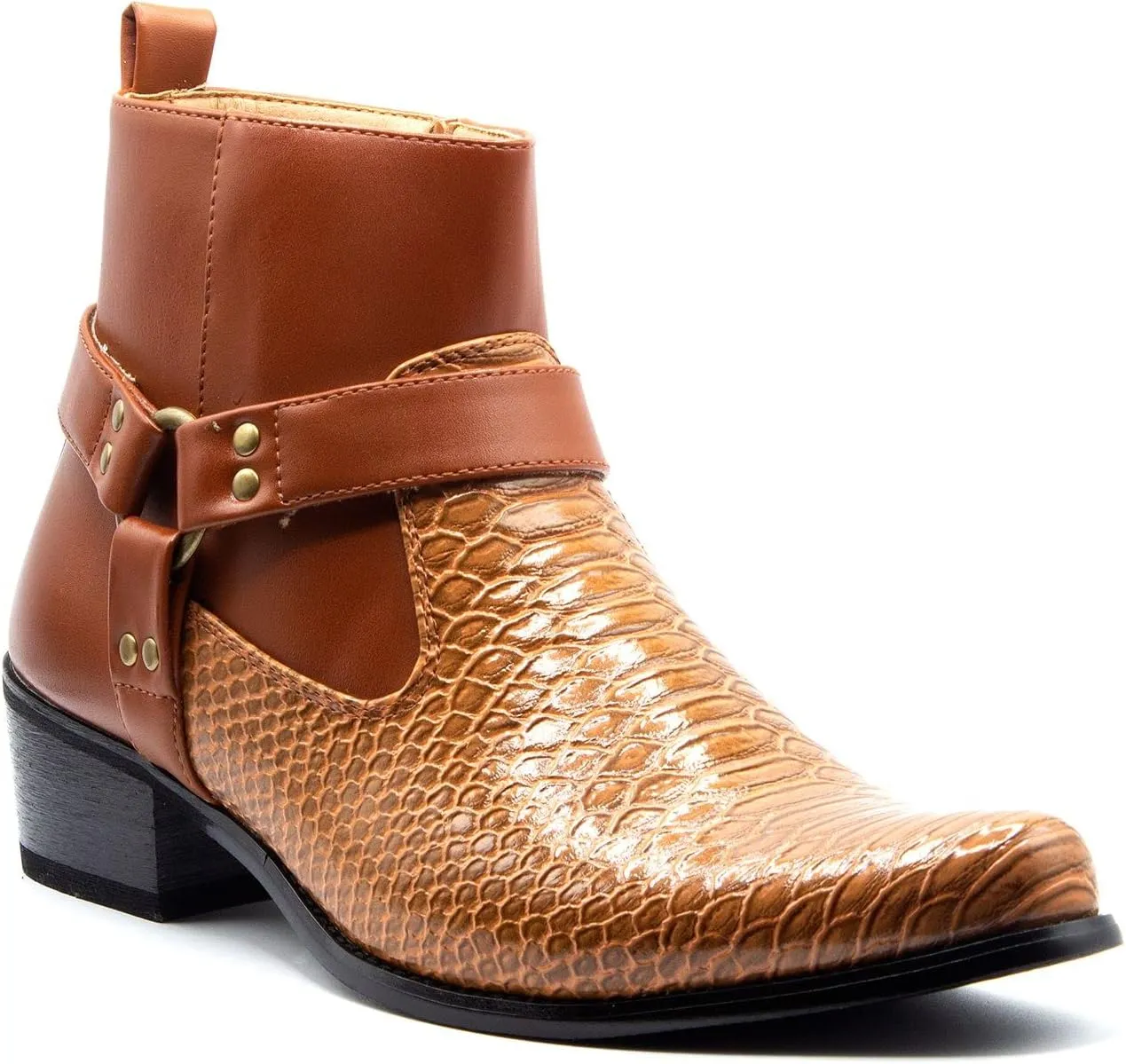 Jazam Men's 40126 Leather Lined Tall Western Style Cowboy Dress Boots