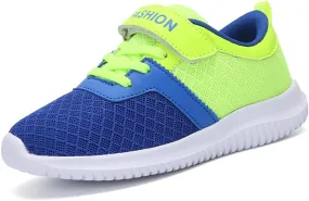 Kid Fashion Athletic Running Shoes Boys Lightweight Walking Shoes Breathable Knit Sneaker Tennis Sport Shoes for Little Kid and Big Kid