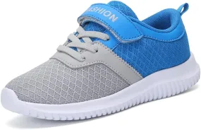 Kid Fashion Athletic Running Shoes Boys Lightweight Walking Shoes Breathable Knit Sneaker Tennis Sport Shoes for Little Kid and Big Kid
