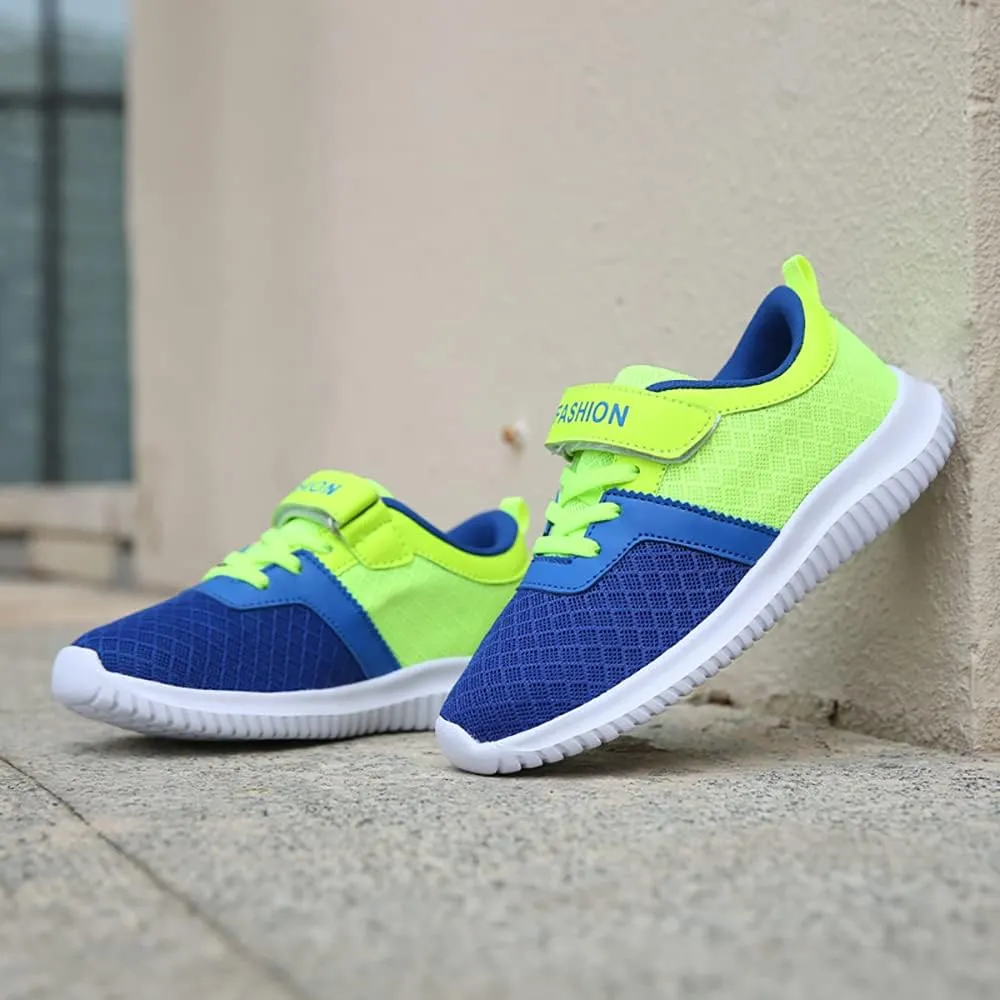 Kid Fashion Athletic Running Shoes Boys Lightweight Walking Shoes Breathable Knit Sneaker Tennis Sport Shoes for Little Kid and Big Kid