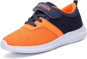Kid Fashion Athletic Running Shoes Boys Lightweight Walking Shoes Breathable Knit Sneaker Tennis Sport Shoes for Little Kid and Big Kid