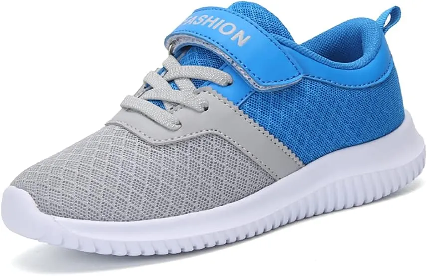 Kid Fashion Athletic Running Shoes Boys Lightweight Walking Shoes Breathable Knit Sneaker Tennis Sport Shoes for Little Kid and Big Kid
