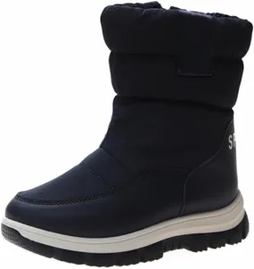 Kids aterproof Snow Boots Girls Boys Insulated Warm Fleece Lined Winter Mid Calf Thickened Shoes Size 6 for Girls