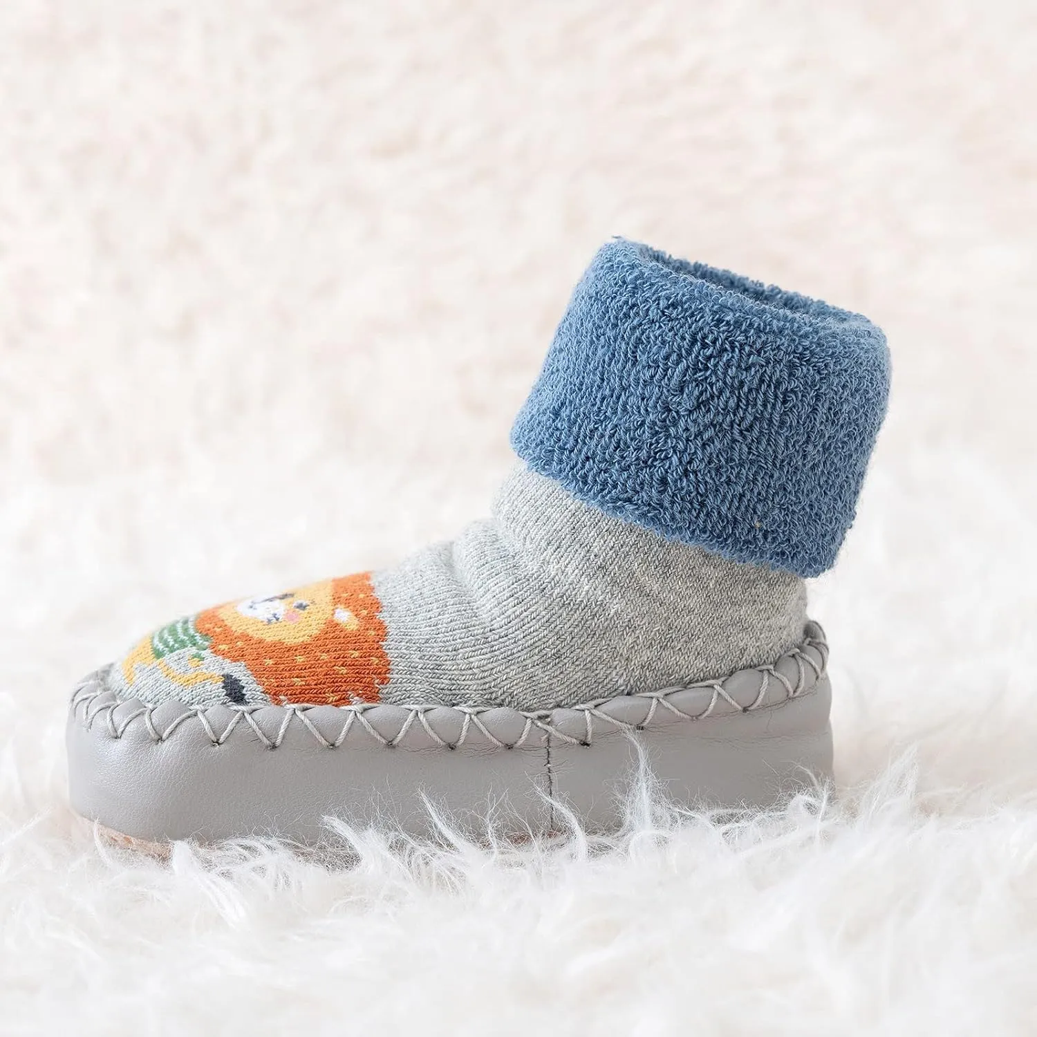 Kids Baby Toddler Slipper Boots Girl Sock Shoes Stretch Knit Rubber Sole Non-kid Indoor/Outdoor Floor Cozy Sneakers