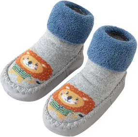 Kids Baby Toddler Slipper Boots Girl Sock Shoes Stretch Knit Rubber Sole Non-kid Indoor/Outdoor Floor Cozy Sneakers