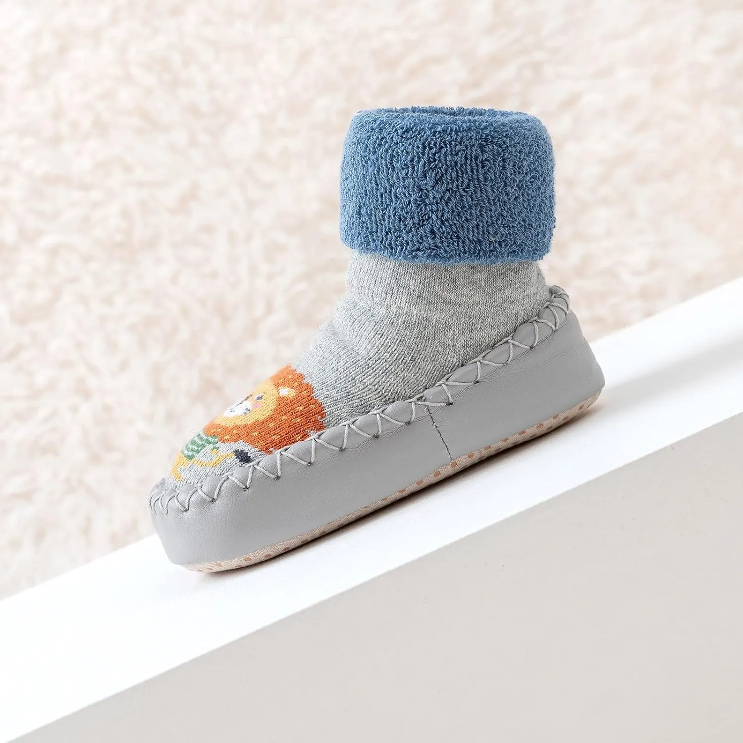 Kids Baby Toddler Slipper Boots Girl Sock Shoes Stretch Knit Rubber Sole Non-kid Indoor/Outdoor Floor Cozy Sneakers