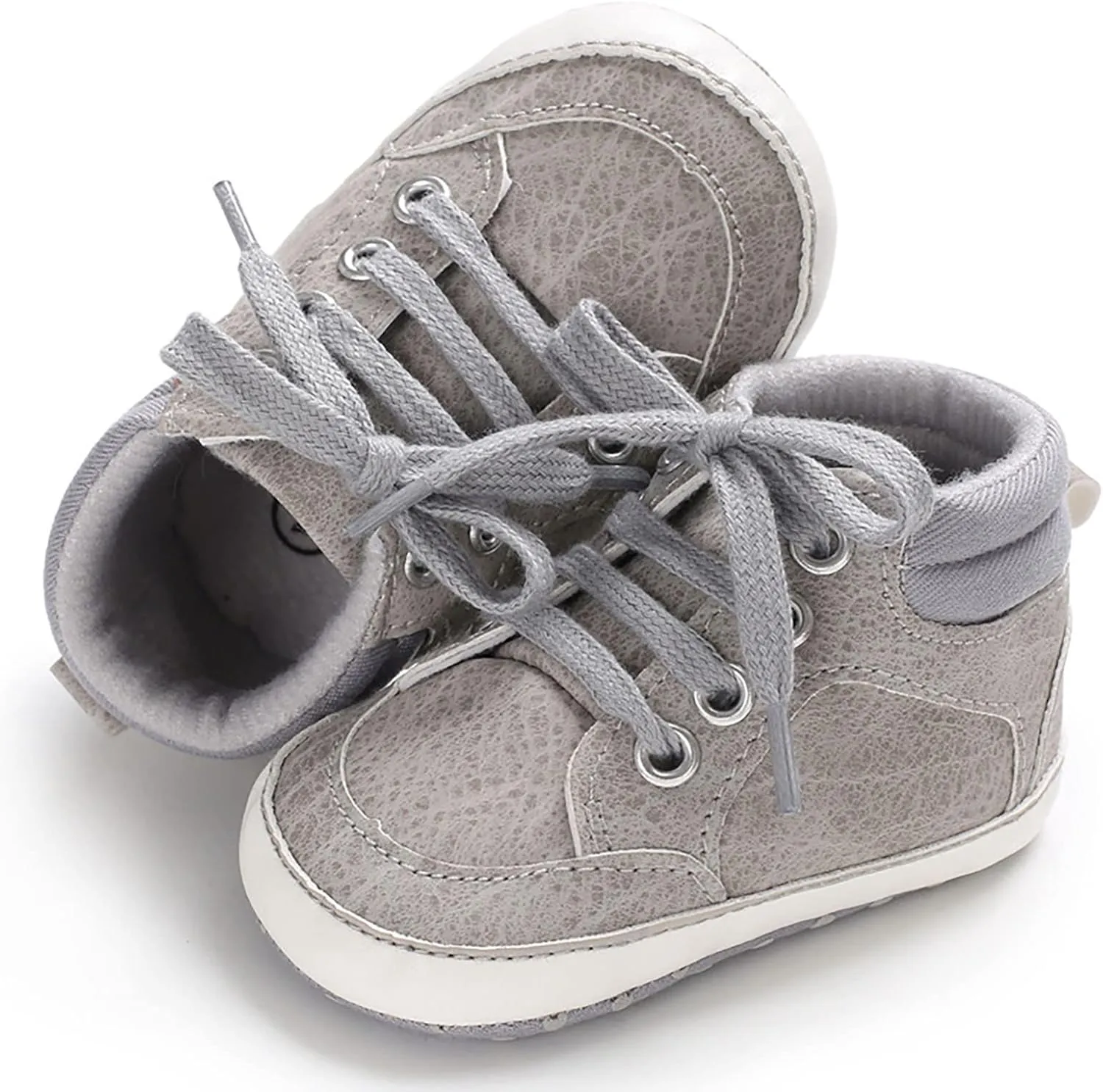 Kids Boys Girls Leather Shoes Flat Bottom Running Sneakers Boys Girls Outdoor Indoor Walking Sports Shoes