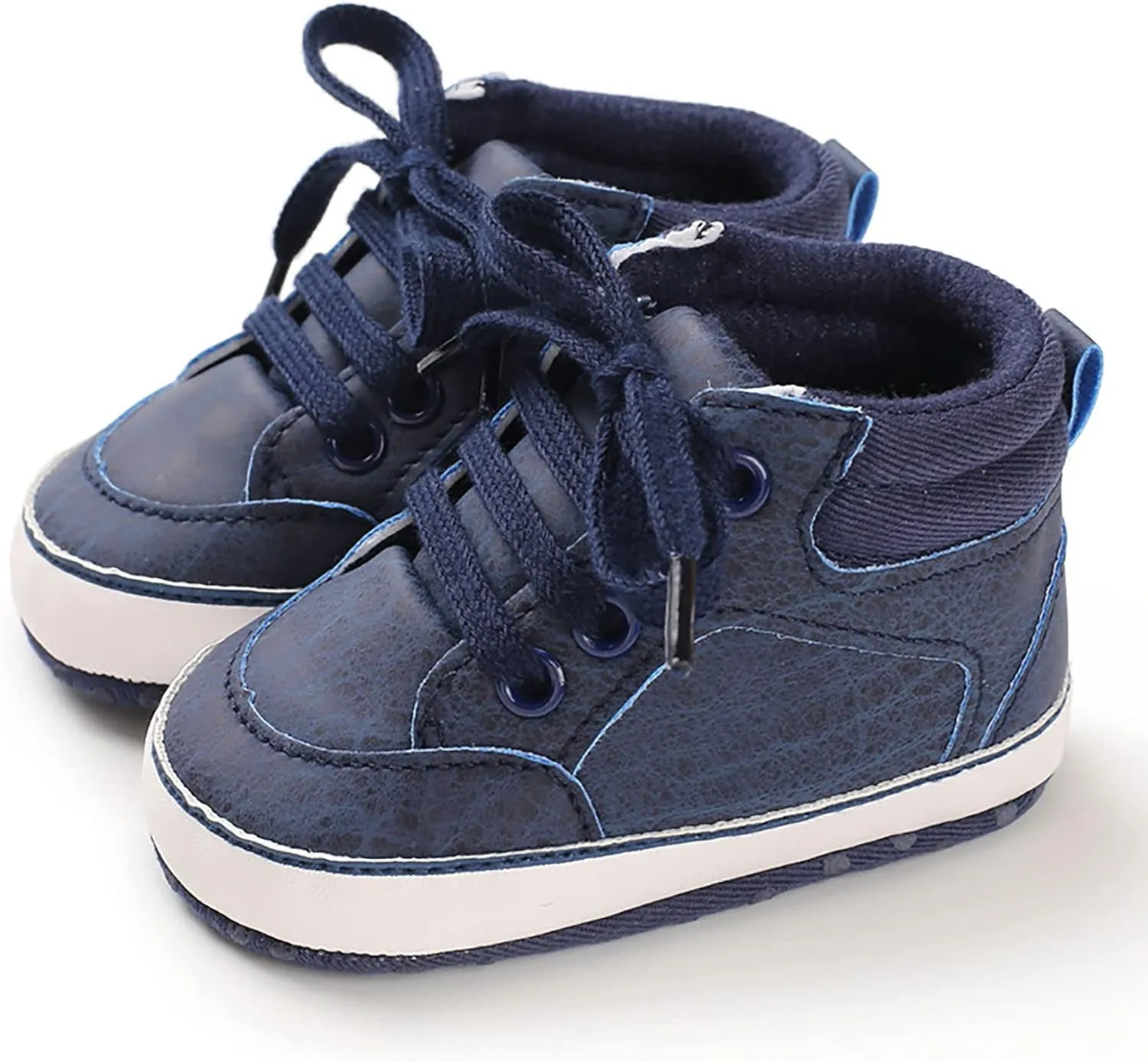 Kids Boys Girls Leather Shoes Flat Bottom Running Sneakers Boys Girls Outdoor Indoor Walking Sports Shoes