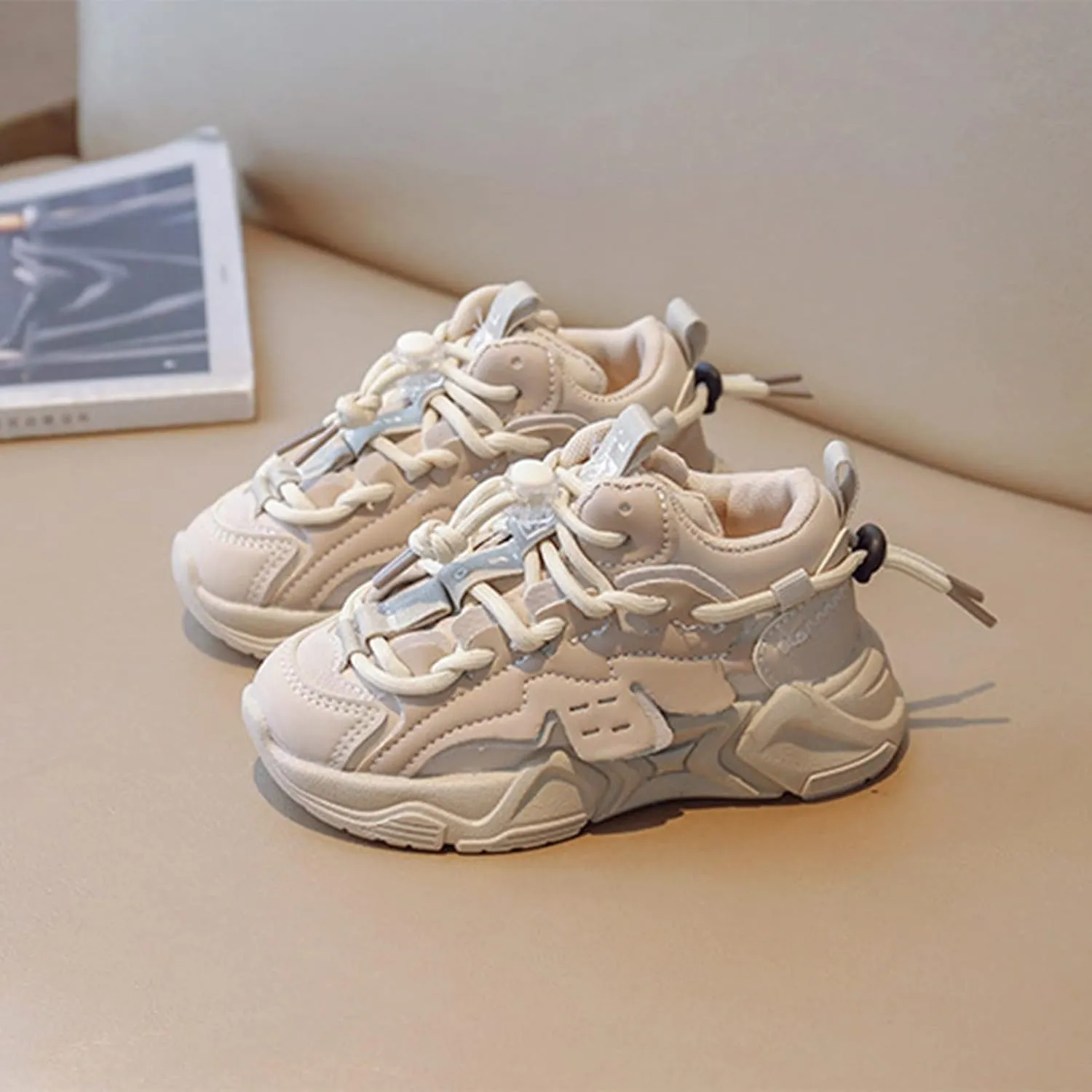 Kids Boys Girls Tennis Shoes Lace up Sport Running Sneakers Rubber Casual Walking Fashion Athletic Outdoor Shoes