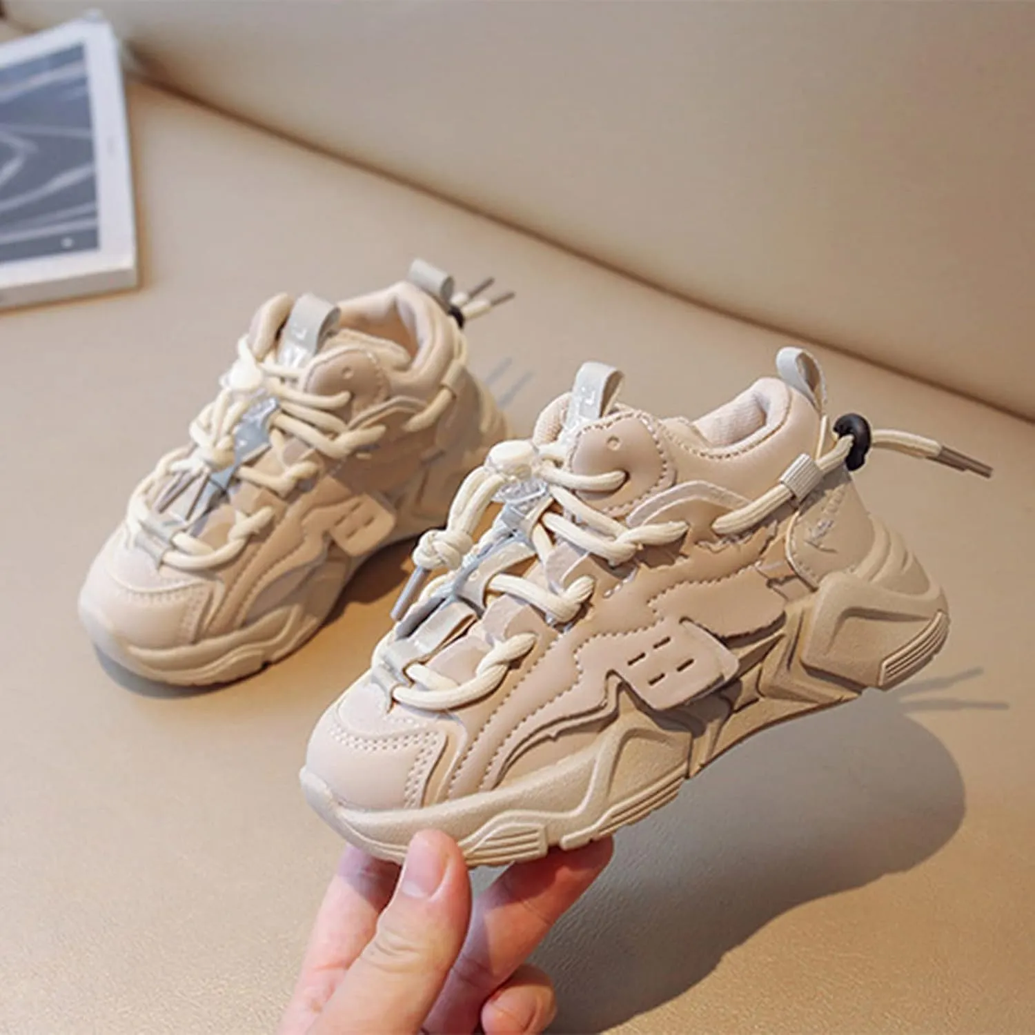 Kids Boys Girls Tennis Shoes Lace up Sport Running Sneakers Rubber Casual Walking Fashion Athletic Outdoor Shoes