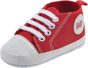 Kids Child Canvas Shoes Non-Slip Prewalker Colour Solid Floor Sneakers Outdoor Cute Lace up Sports Shoes